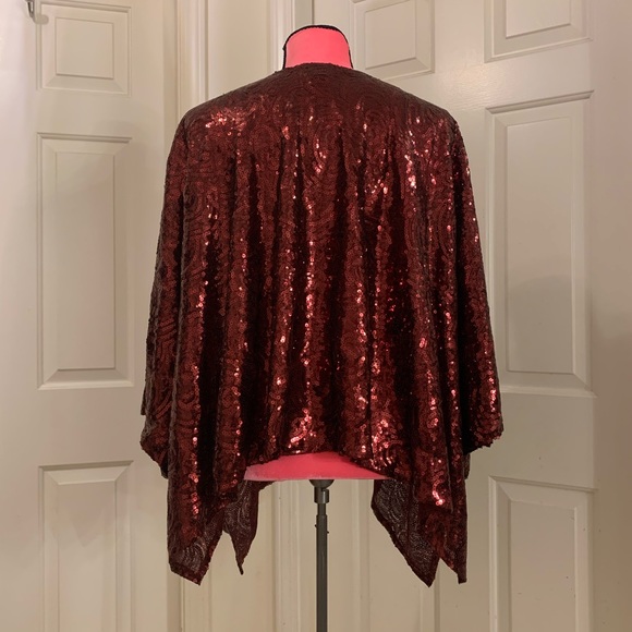 New Seductions sequined cardigan jacket/wrap/top - Picture 6 of 9